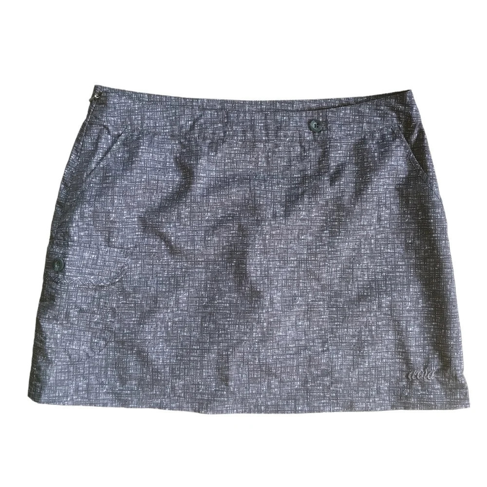 Avia Tennis/Golf/Sports Mini Skort Gray White S